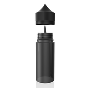 Dee Govind - 100ML PET Unicorn Bottle with CRC & Tamper Evident Seal (Solid Black with Solid Black Cap) 1 Dee Govind - 100ML PET Unicorn Bottle with CRC & Tamper Evident Seal (Solid Black with Solid Black Cap) 1